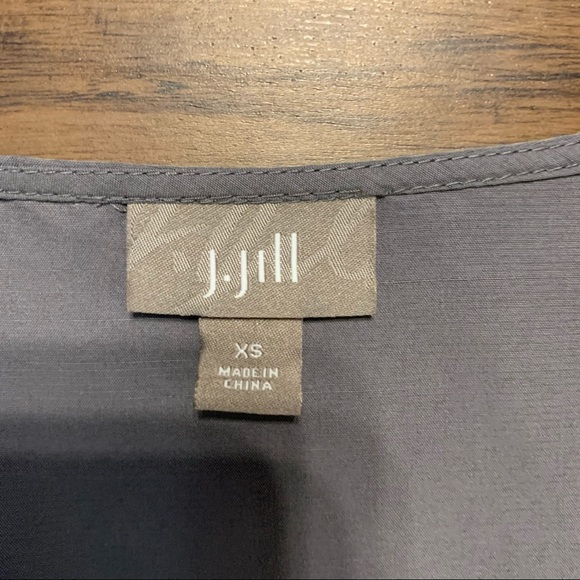 J. Jill Button Ruffle Front Shirt Dress - Picture 5 of 5